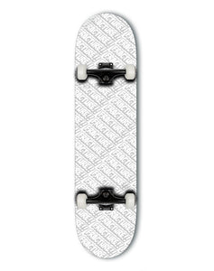 Fracture All Over Comic White Complete Skateboard 8”