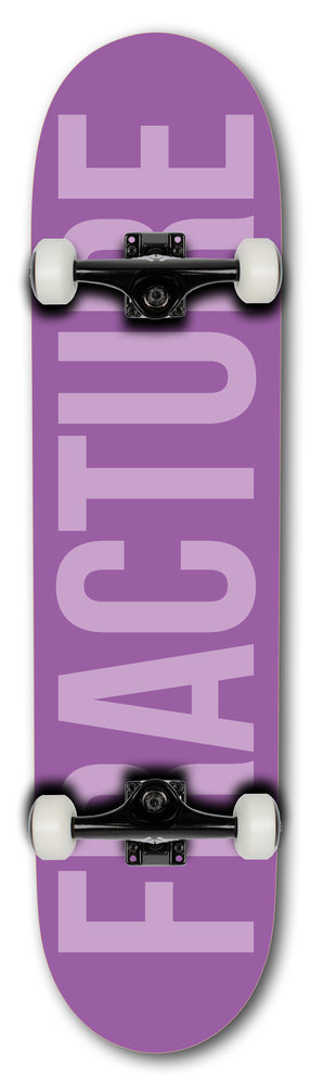 Fracture Fade Purple Complete Skateboard 7.75”